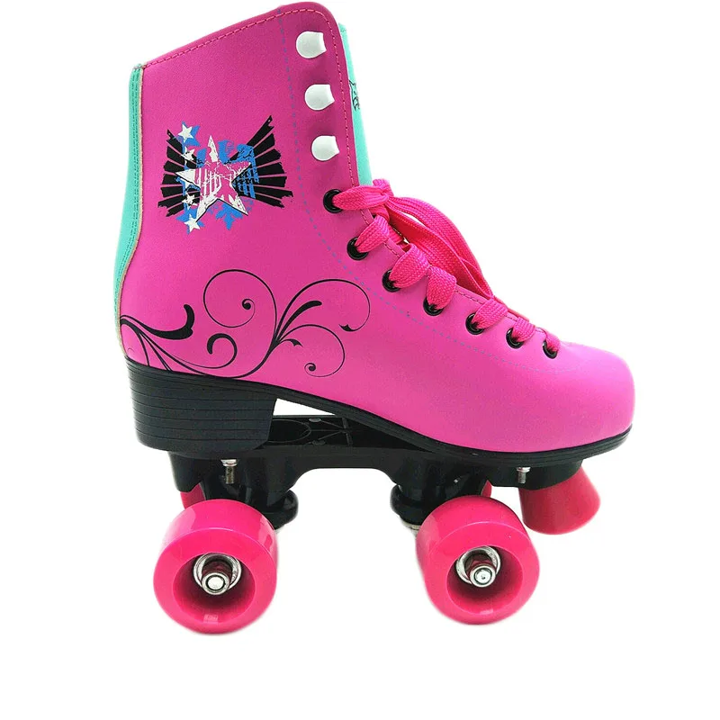 2018 hot sale PVC whells adjustable red blue pink crane sports shoes for girls