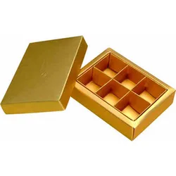 Empty gift chocolate pralines boxes packaging for homemade chocolate from guangdong