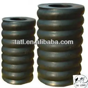 Rubber with Metal coil spring ,rubber spring ,wear resistant cylinder rubber spring
