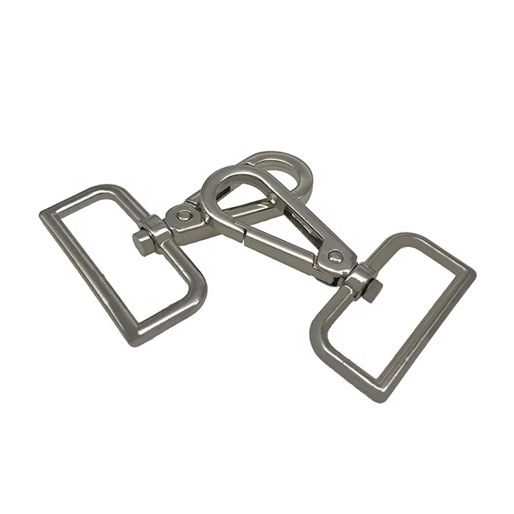 High Quality Alloy Metal Plating Different Sizes Leather Shoulder Tape Swivel Snap Hook For Handbag