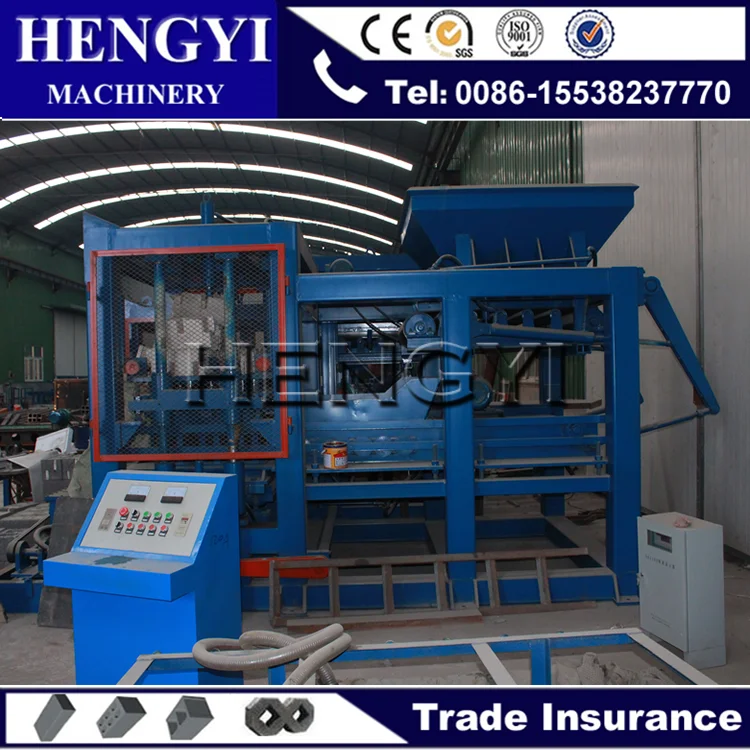 за рубежом установитьQT6-15 машина для строительства/машина цементных блоков