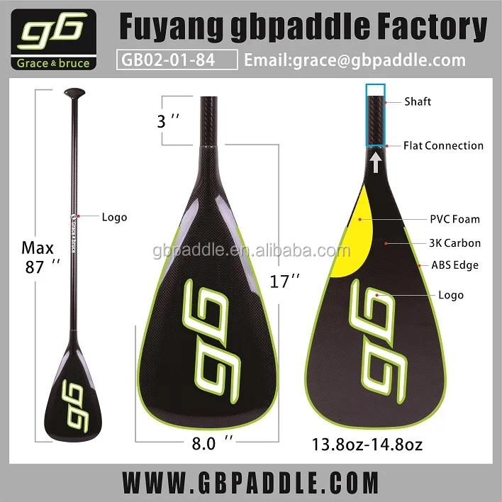 GB new popular 1 piece carbon inflatable board stand up paddle