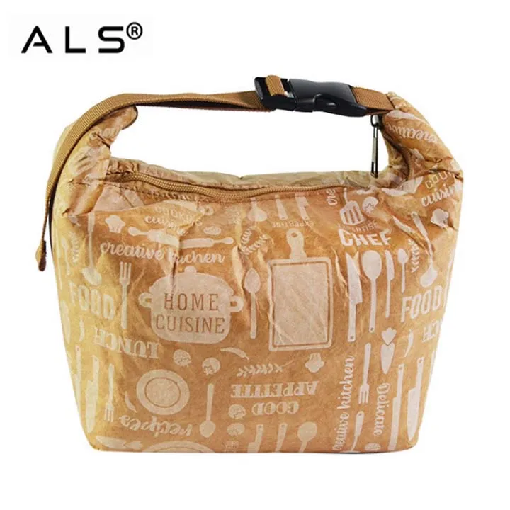 
promotion customized insulated wholesale fitness cooler lunch bag tyvek bag paper bag 