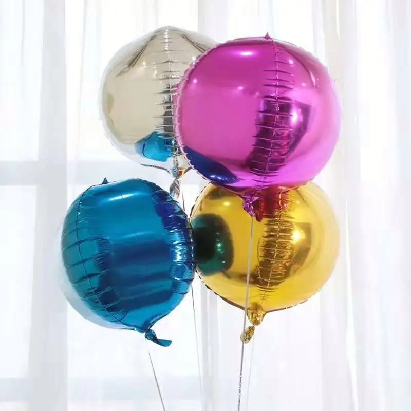 China supplier colorful party decorations 18Inch round sphere 4D flamingo balloon