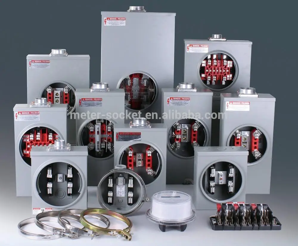 320 amp outdoor residential electric meter socket meter base meter box