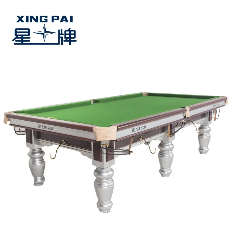 Star steel cushion Superior Chinese pool table XW117-9A(silver) factory supplier with best table price