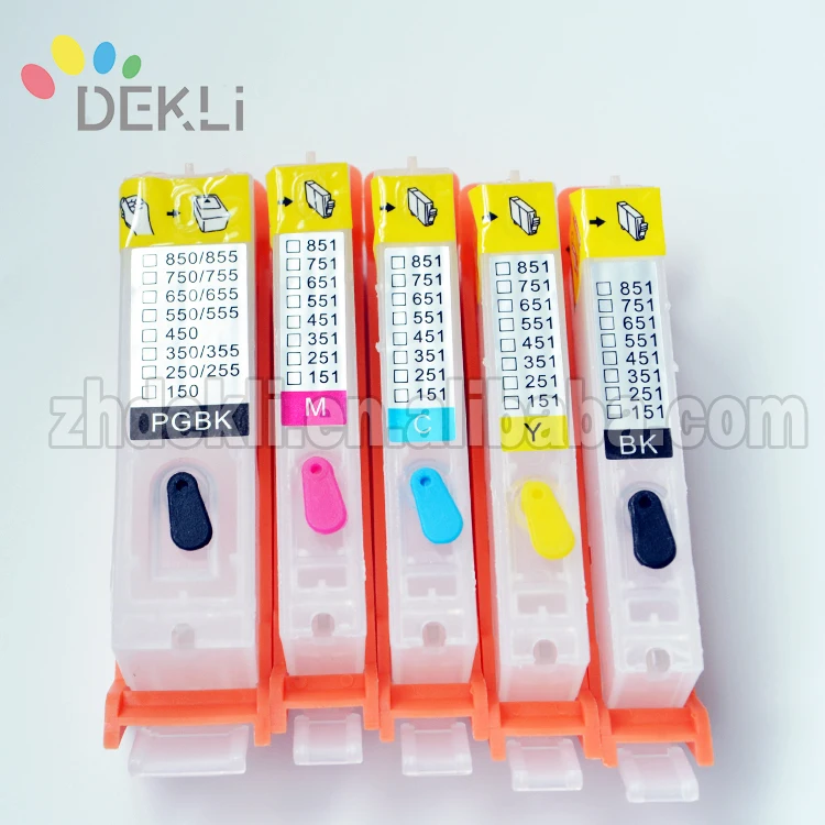 PGI850 CLI851 High quality Refillable ink Cartridge for Canon MX 928 MX 728 MG 7180 Refill ink cartridge