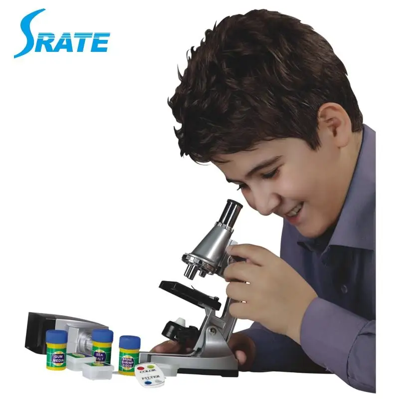 Science experiment kits school stationery set children microscope STX-1200