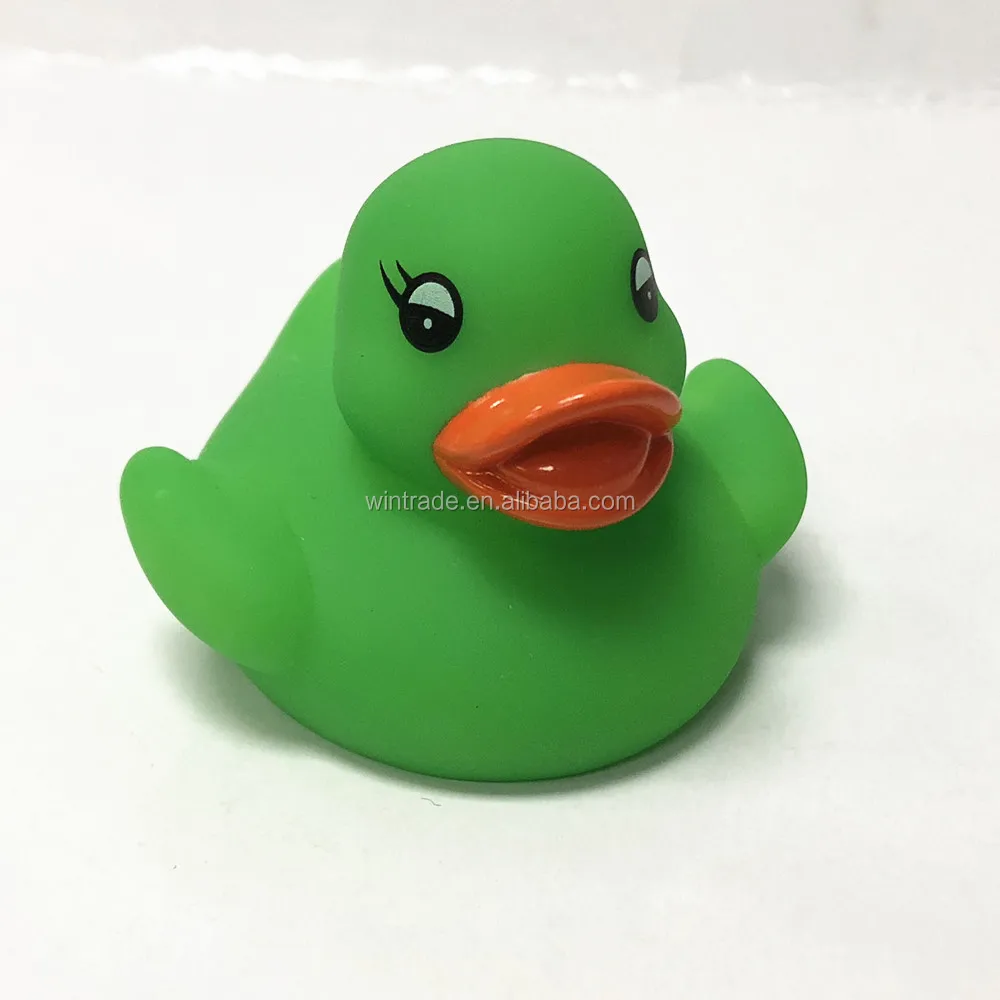 Wholesale Printing Rubber Duck Colorful Vinyl Green Duck