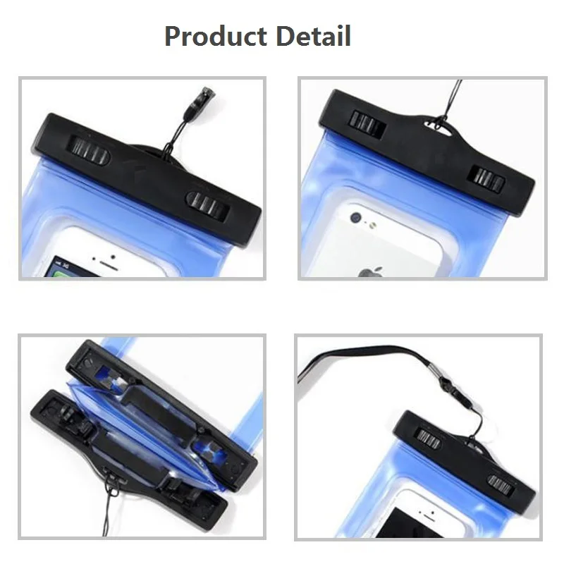 
Top quality PVC 8cm width waterproof phone case swimming for iPone 6 7 8 x for Samsung S10 for Huawei for Xiaomi 