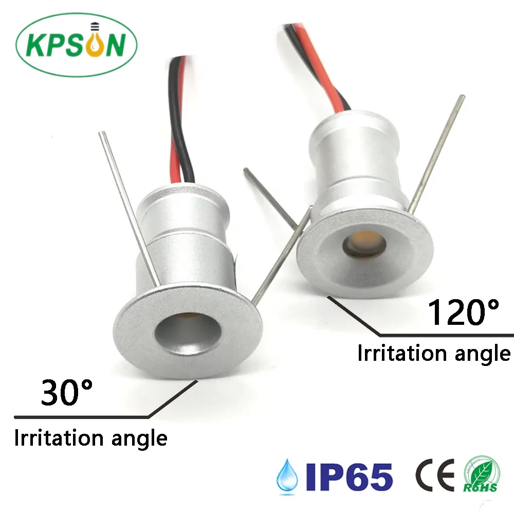 1W Mini LED Spotlights Lamp Surface Mounted LED Downlight Spot for Jewelry Cabinet Lamp Recessed Mini Downlight Fixtures