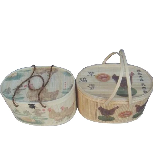 FD-1712151Eco-friendly and green bamboo gift easter baskets