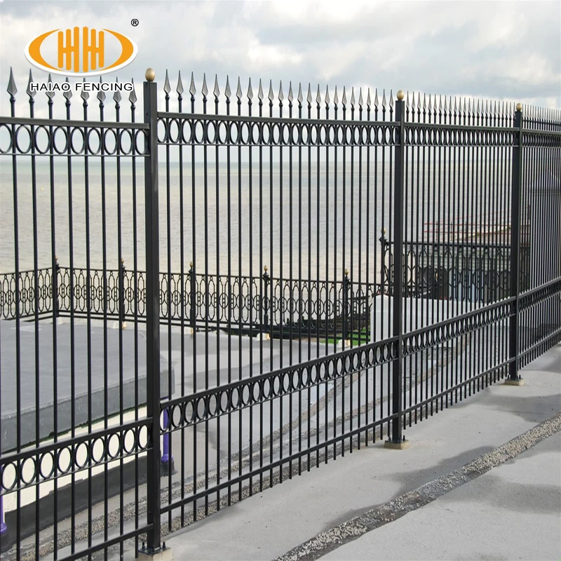 New products american backyard wrought iron garden fence panels