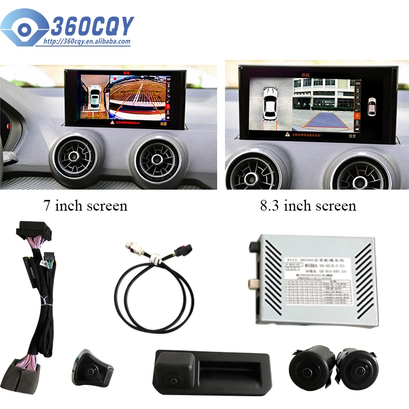 Car camera recorder 360 birds eye view car camera for Audi Q2L