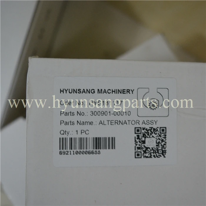 Генератор 24 В для K4DVF OEM 65 26101-7158A 65.261017158A 300901-00010