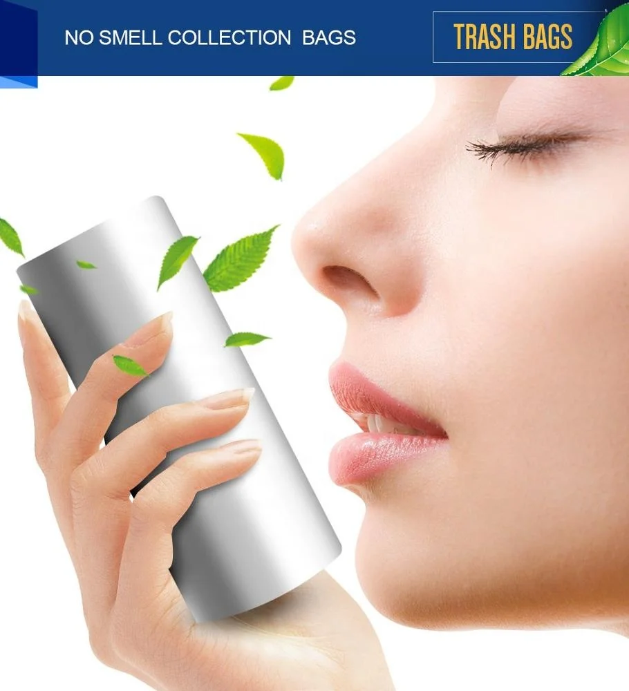 4 Gallon Trash Bags,small garbage bags kitchen trash recycling bags for bathroom office home(black & sliver)