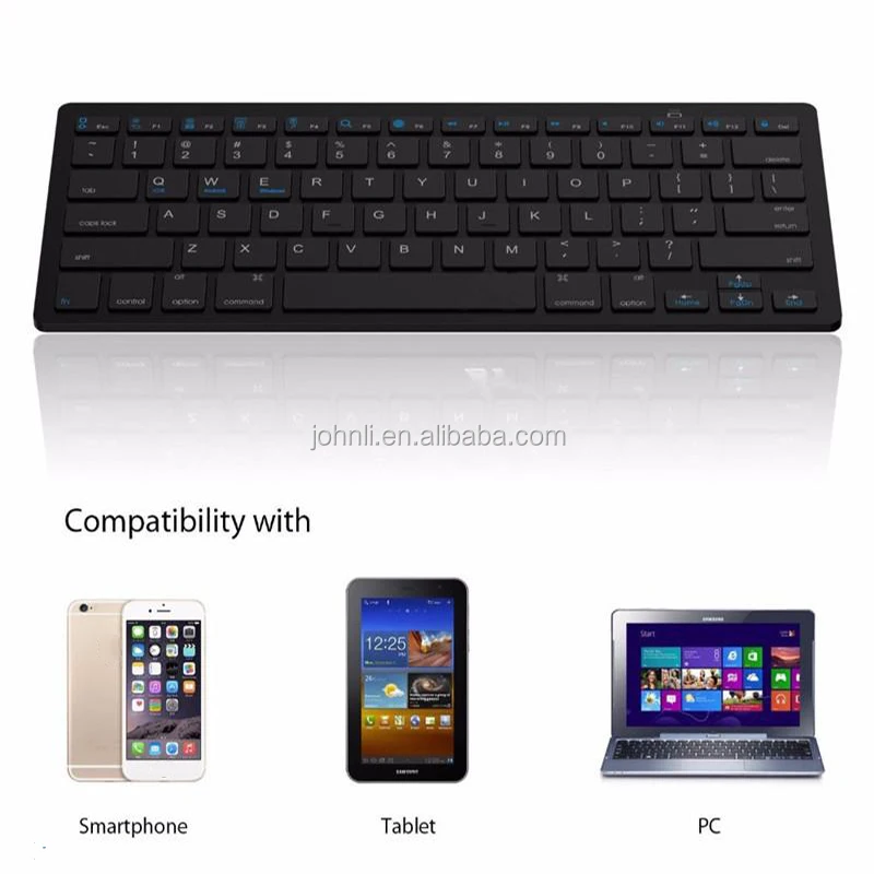 Cheap Universal Ultra-slim Mini Wireless Keyboard for Macbook iPad Android Tablet Windows BT3.0 Wireless keyboard