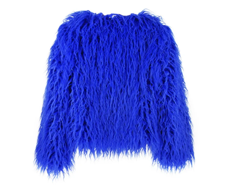 
Factory Direct Sale artificial fur jacket wholesale Faux Fur coat 