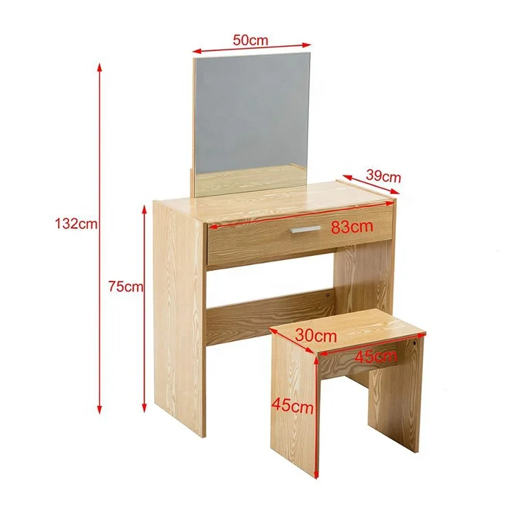 Hot Sale Modern simple design dressing table with mirror makeup dresser