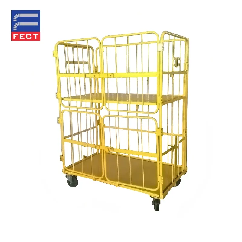 Heavy Duty Scale Spray Paint Galvanized Steel Metal Pallet For Supermarket