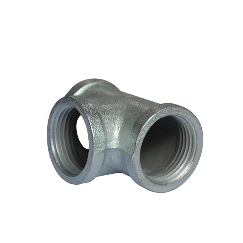 hot dipped galvanized / black Threaded  Malleable iron pipe fitting Tee / Tee Reducer
