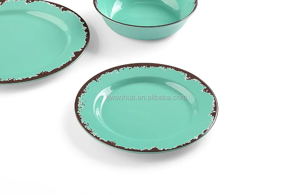 Melamine western rustic dinnerware sets