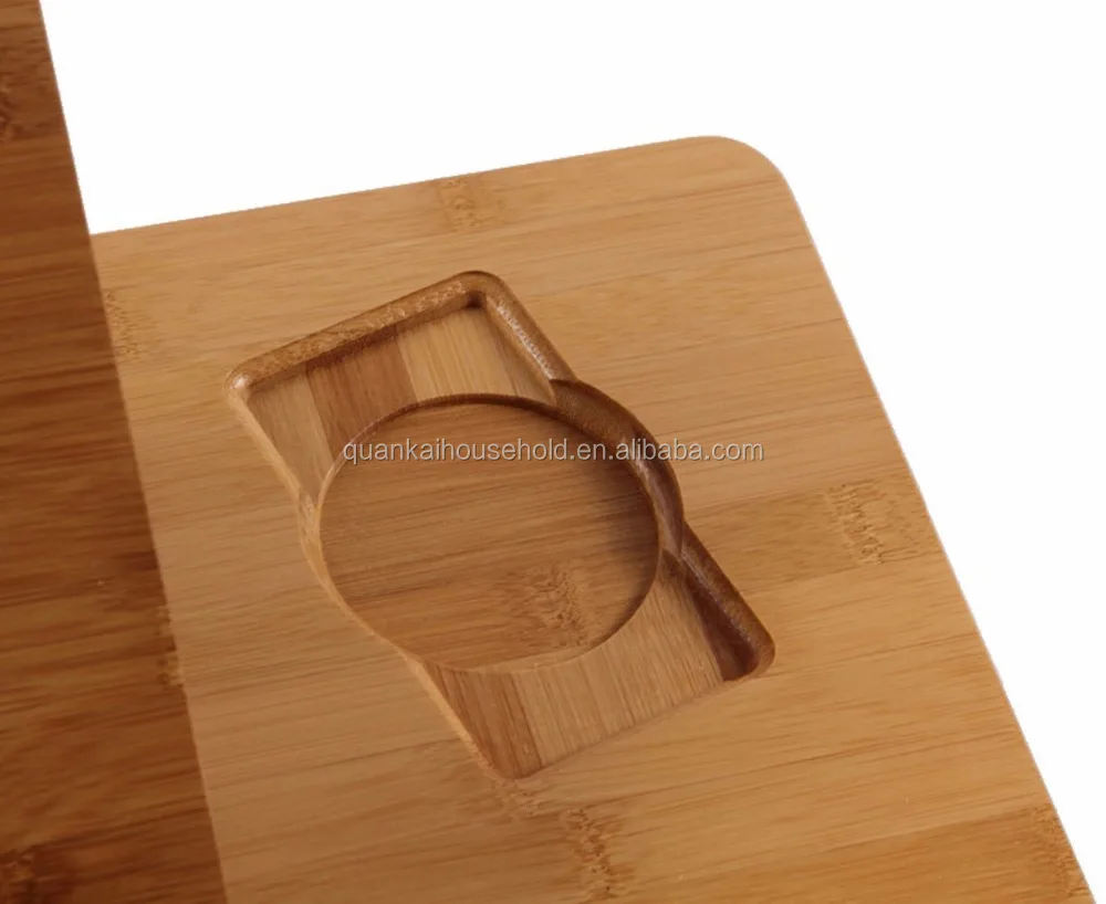 
Bamboo Adjustable Laptop Desk with USB Radiator Foldable Reading Table Serving/Bed Tray Desk 