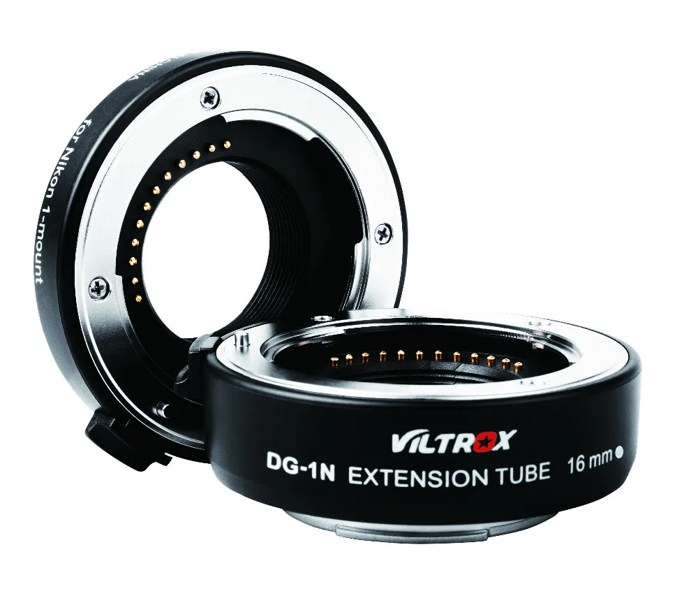Viltrox DG-1N Auto Focus Camera Macro Extension Tube 10mm+16mm Adapter Set for Nikon 1 mount Lens J1 J2 J3 V1
