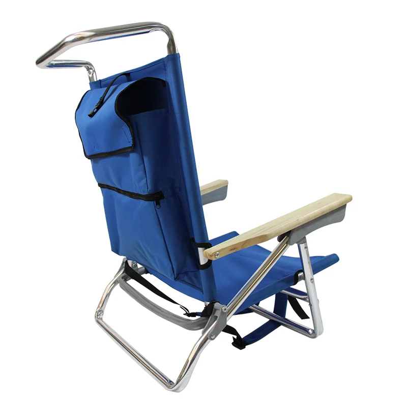 Aluminum Lightweight Outdoor Camping Folding Portable Backpack Beach Chair