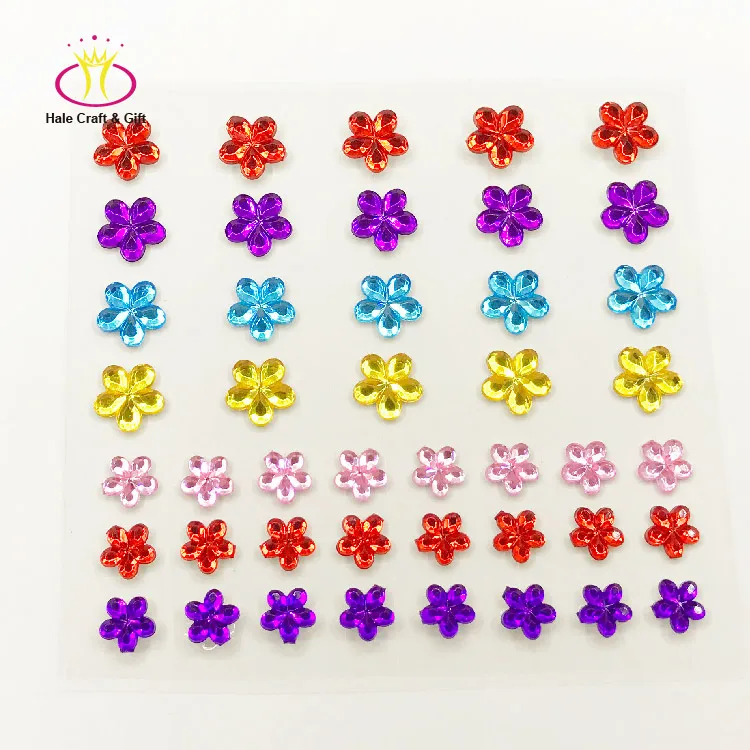 Wholesale DIY Craft Sheet Acrylic Diamond Rhinestone Gem Self Adhesive Crystal Stickers