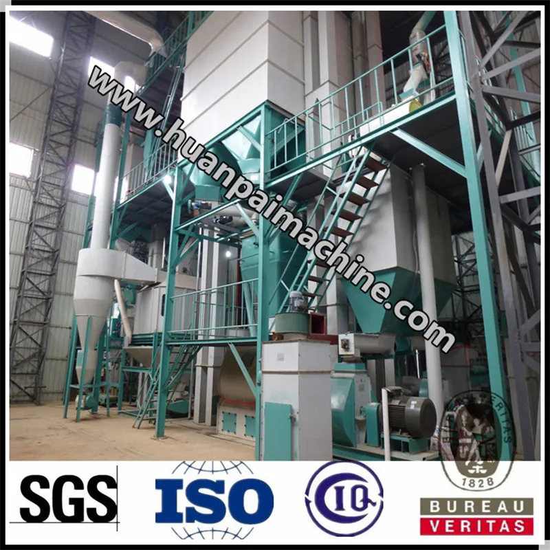 1-10 ton per hour pellet cattle feed mixer poultry feed machine machine to make animal food