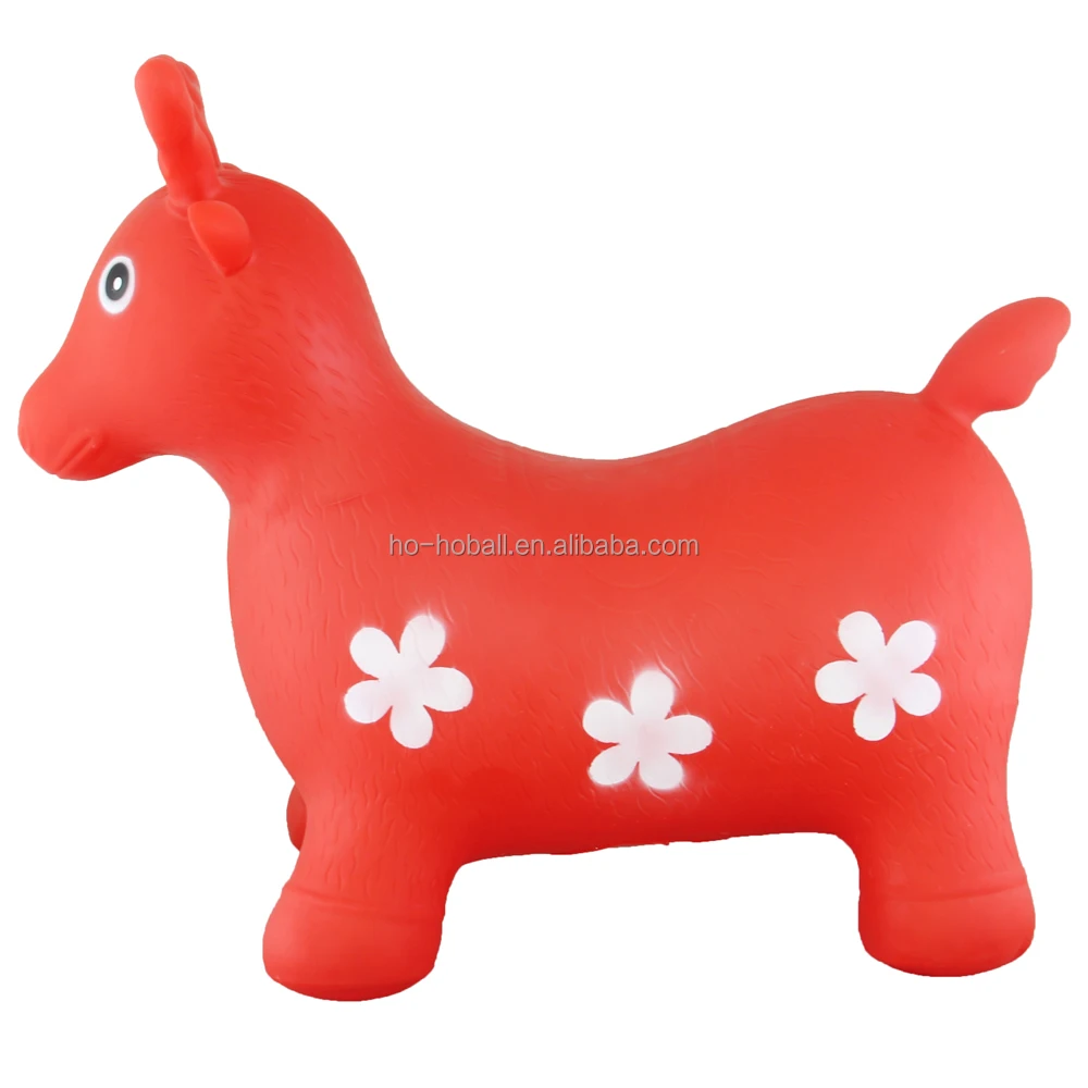 Deer bouncy hopper farm animal inflatable ride-on toy