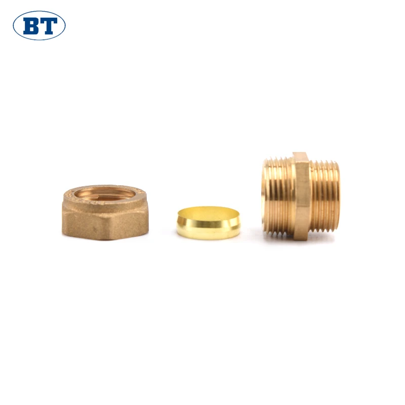 BT6012 new design 8mm brass pipe fitting