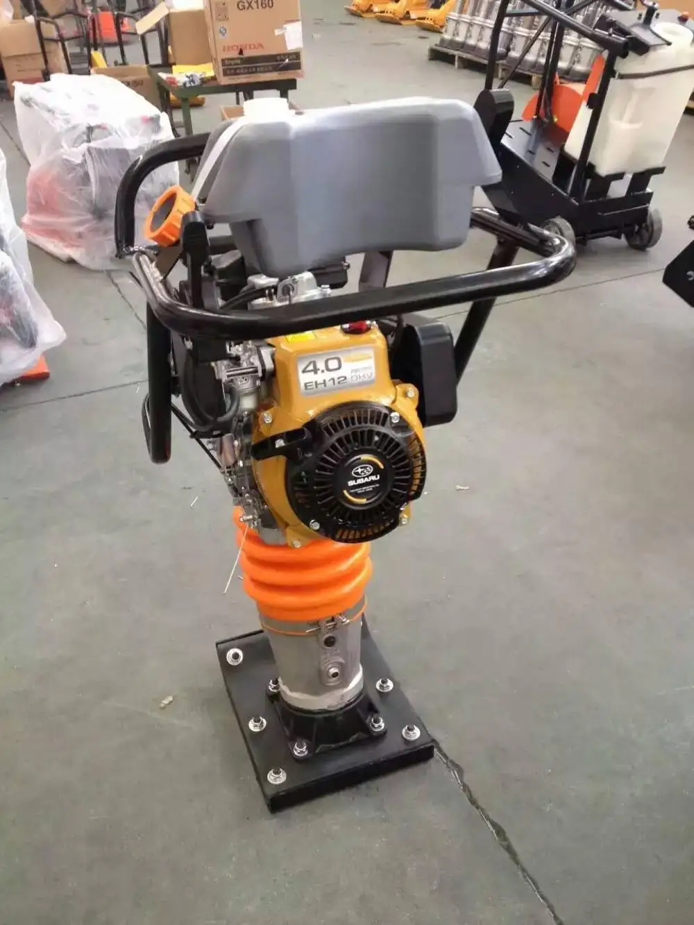 5-6hp Robin Gasoline Impact tamping Rammer vibratory rammer machine