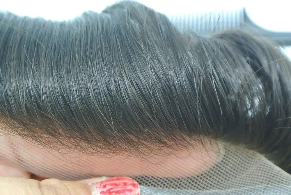 
Top quality super natural hairline mens wigs 