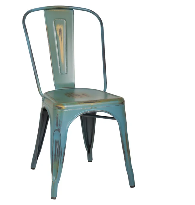 Popular Powder Coating Industrial Metal Dining Chair