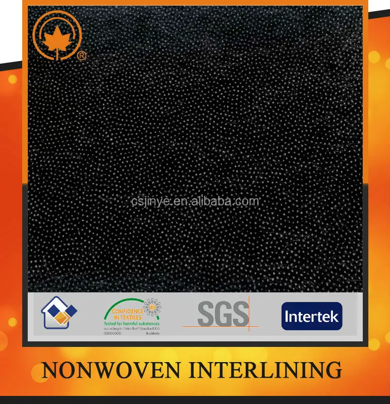 Non woven interlining fabric with self adhesive for jacket