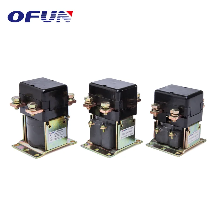 
OFUN Hot Sell Electrical Car Parts Dc Contactor 48V 12V 200A 500A Relay 
