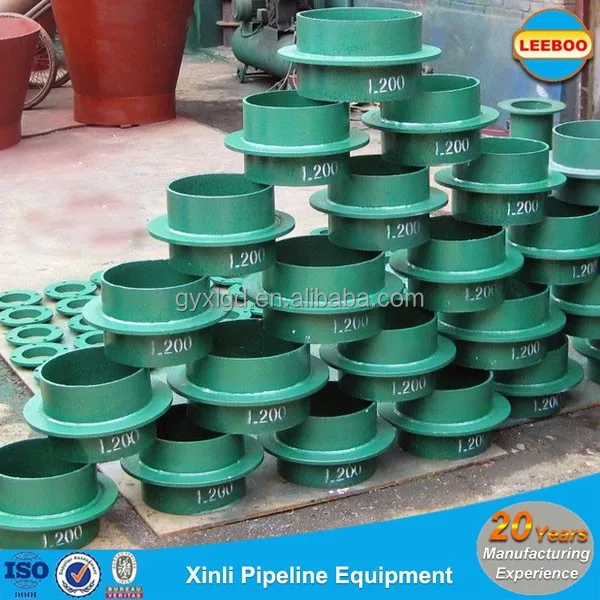 Waterproof rigid pipe sleeve through wall and concrete