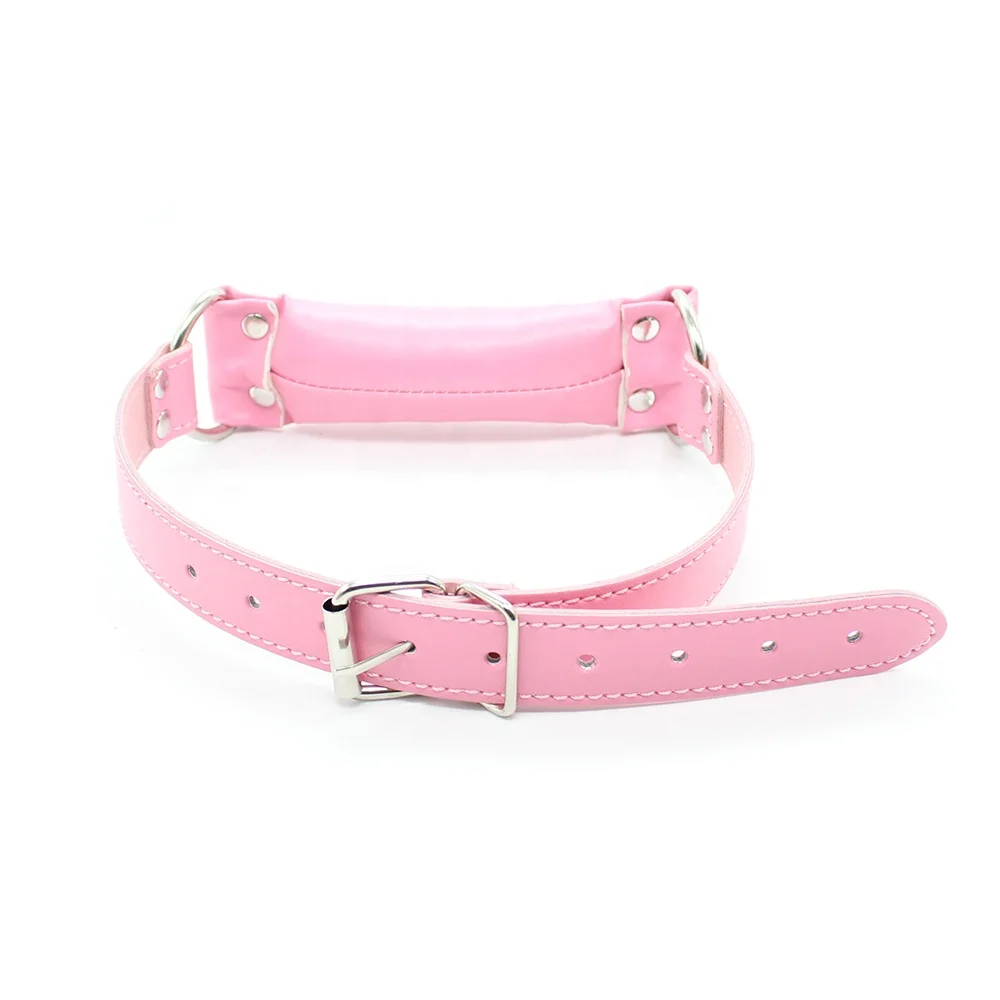 Soft Leather Padded Pillow Mouth Gag,Slave Dog Bone Harness Bite Gag Pony Play,Sex Toys For Couple Sex Products
