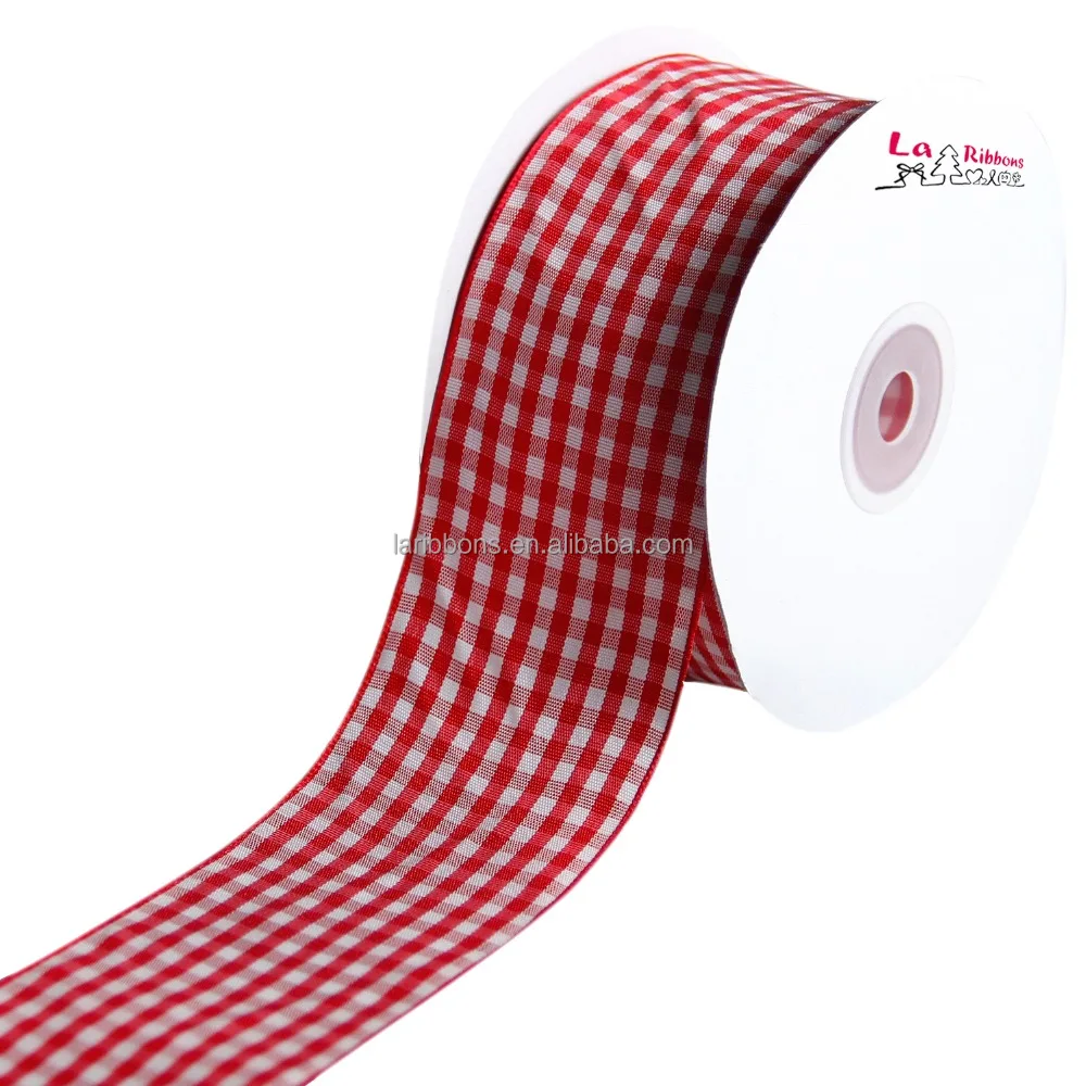 Рождественская клетчатая корсажная лента тартан с 2 дюймовыми оптовыми поставками