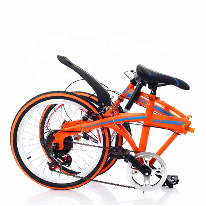 Factory direct supply 18 inch mini cooper folding bike with colorful tire