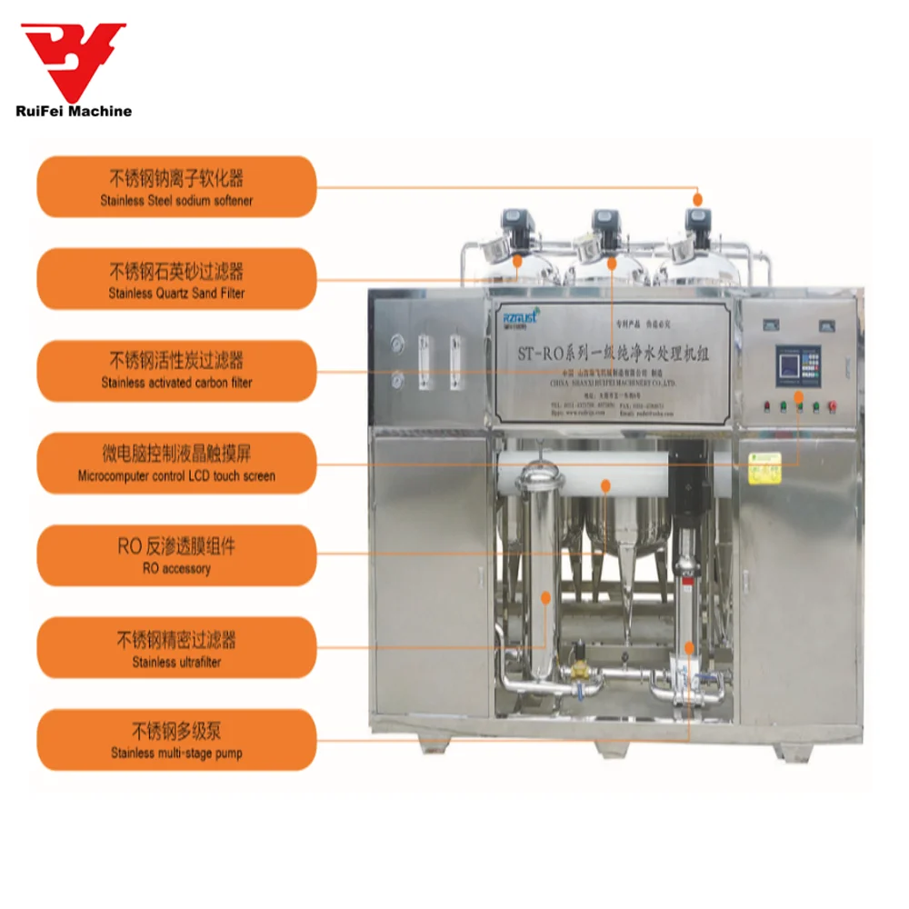 6000lph Ro Water Treatment Plant/ro Water Purifying Machine/water Purifier For Drinking