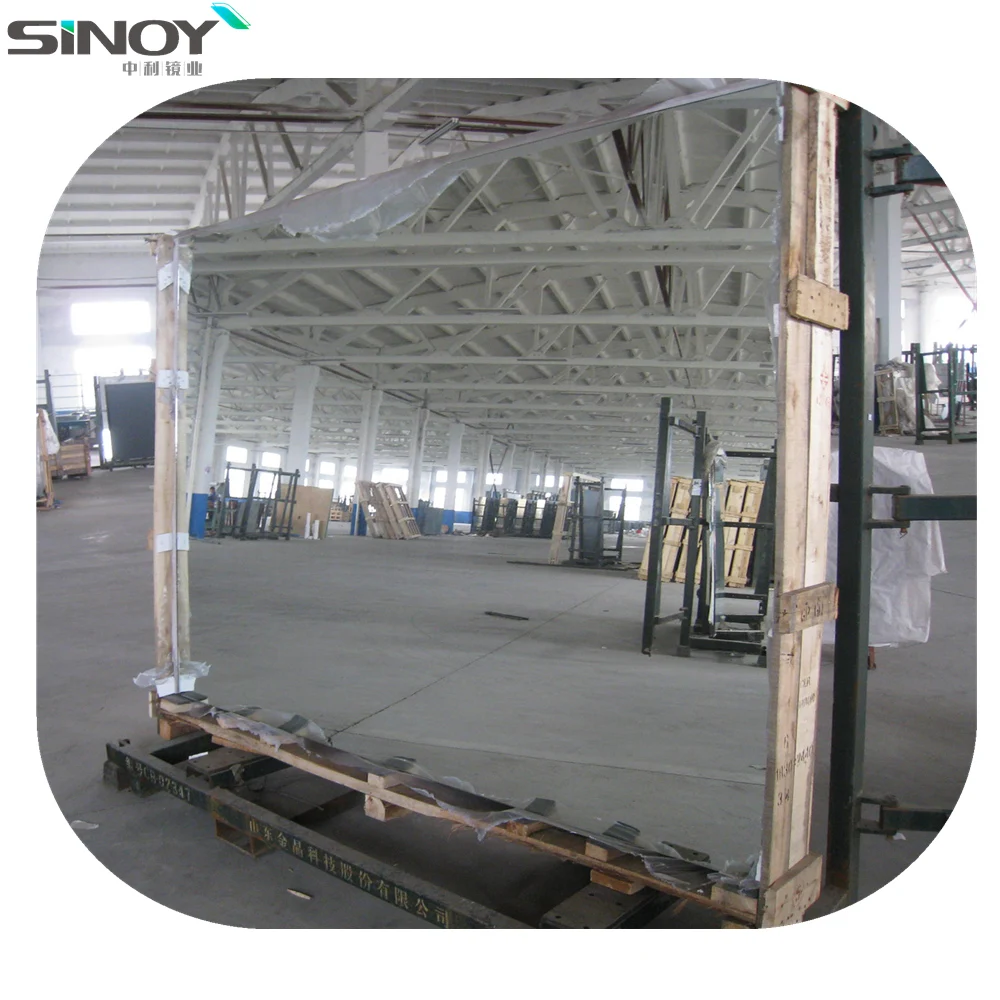 Factory price mirror glass coated aluminum with no distortion for modern furniture application