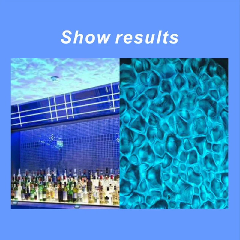 Multi-Color Optional Stage 50W Ceiling Embedded Projector Ocean Wave Effect Water Light