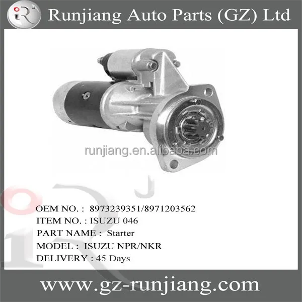 auto starter number: 8973239351/8971203562 used for isuzu truck NPR/NKR