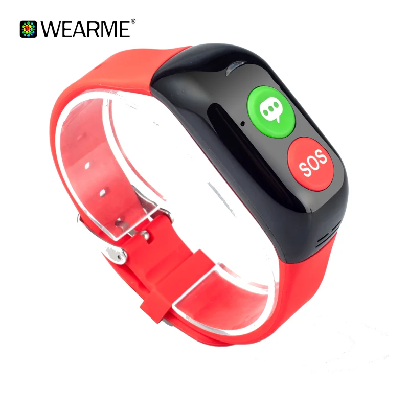 WH02 GPS Personal Tracker,Large Button Cell Phones For Seniors , SOS, Listen In Function SOS watch