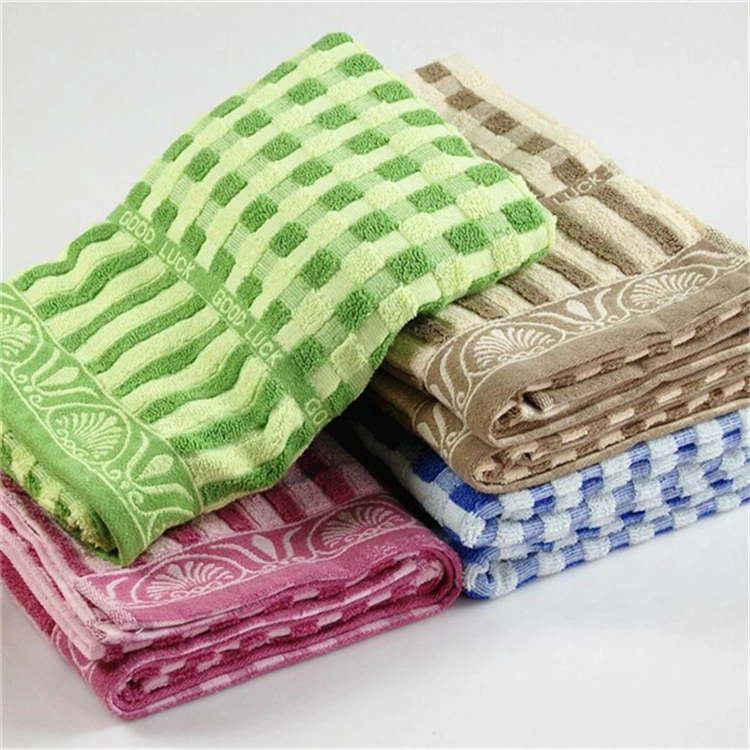 
china supplier hamman disposable bath towel brands with dobby border 