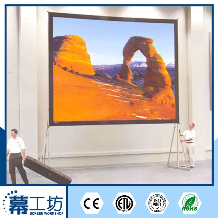 Оптовая Китай 300-дюймовый экран быстро складка, комплект одежды для легкого экрана кратном