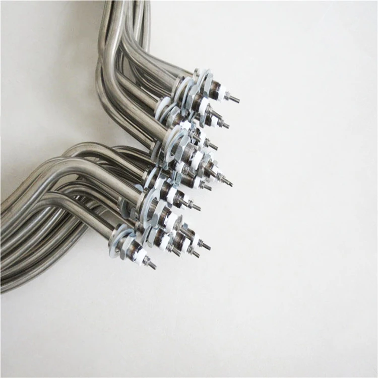 Round shape industry  Immersion tubular heater pipe heating element